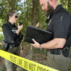 Detectives Managing A Crime Scene