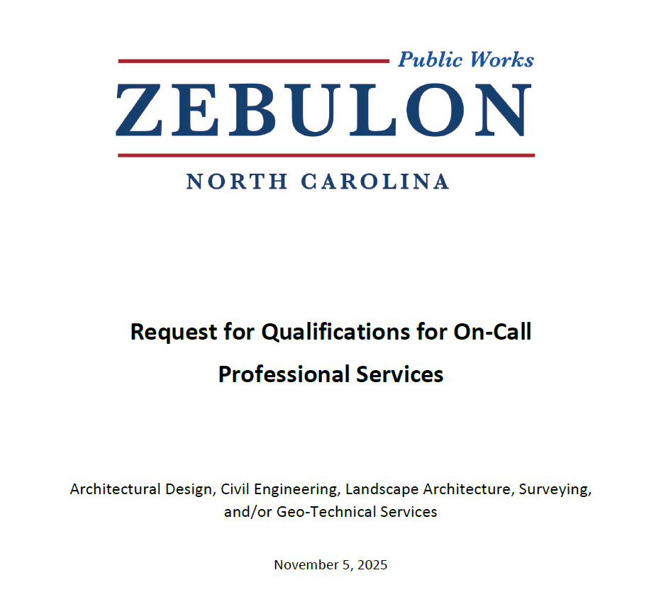 Request for Qualifications for On-Call Professional Services