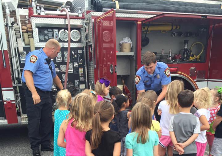 Fire truck at Preschool