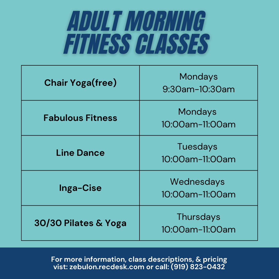 Fitness Classes and Gym Memberships Town of Zebulon NC